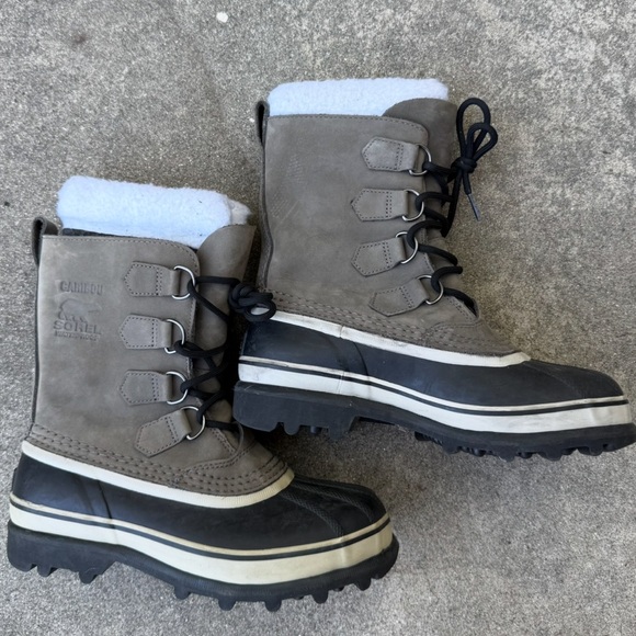 Sorel Caribou WP Shale/Stone NL1005-051 Women's size 6.5 preloved - Picture 8 of 8